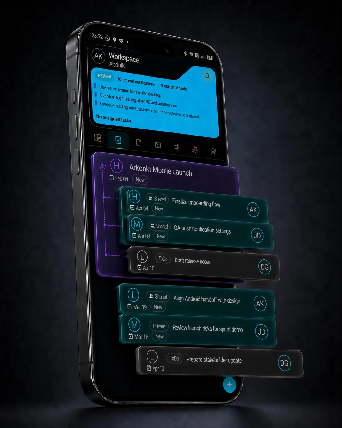 Arkonkt mobile workspace preview