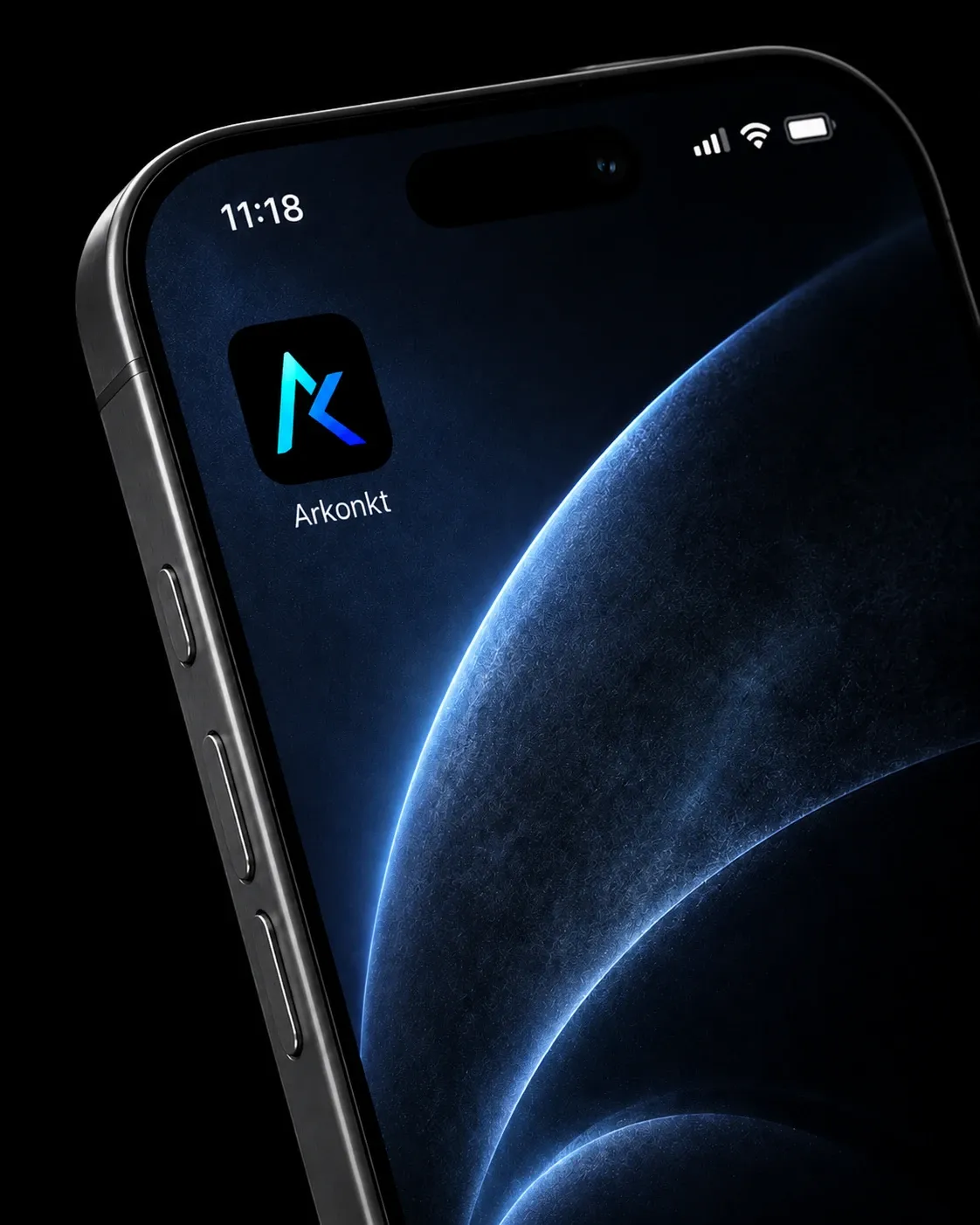 Arkonkt mobile brand and workspace product view.
