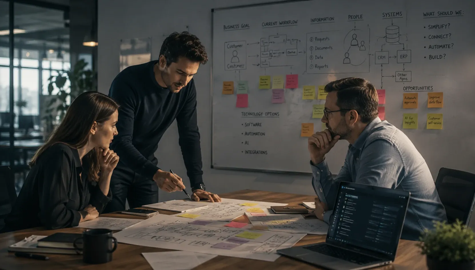A precise architectural plan representing workflow and system design.